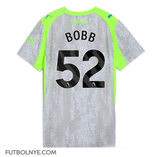 Camiseta Manchester City Oscar Bobb #52 Tercera Equipación para mujer 2025-26 manga corta